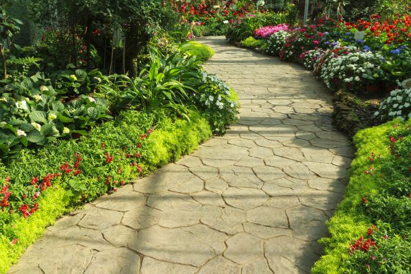 Stone Pathway Repair in Saint Augustine