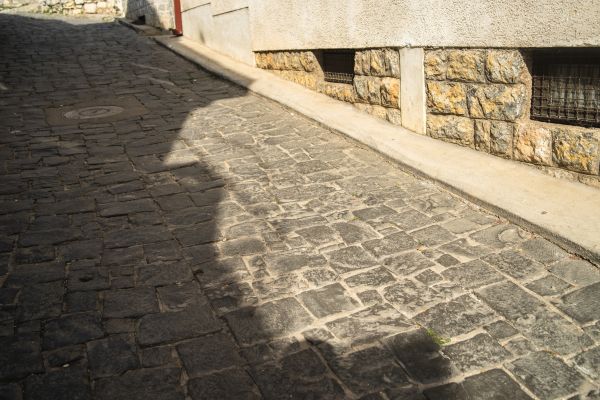 Stone Sidewalk Repair in Saint Augustine